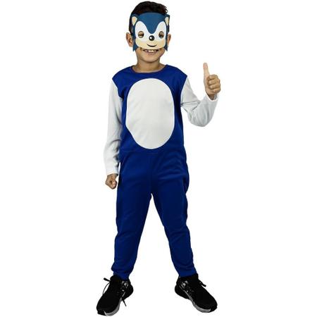 Fantasia Sonic Infantil até o Tamanho 10