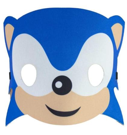 Fantasia Sonic Infantil Curta Com Máscara
