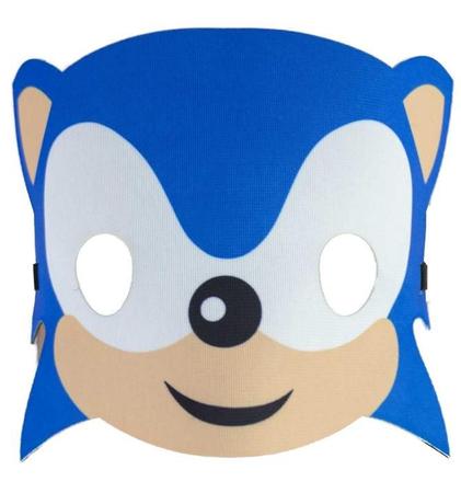 Fantasia Infantil Sonic The HedgeHog com Máscara Pop Curto