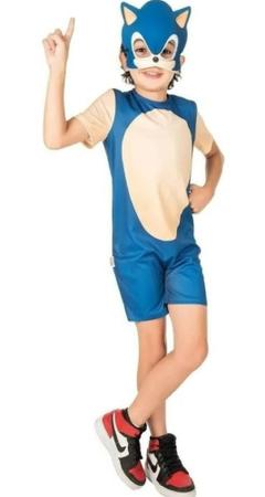 Fantasia Sonic Infantil Cosplay