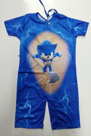 Fantasia Sonic Infantil Completa (macacão, gorro, luvas e pantufas) (M) -  Brinquedos e Jogos - Brinquedos para Faz de Conta e Casinha - Fantasias  para Crianças - Fantasias Infantis