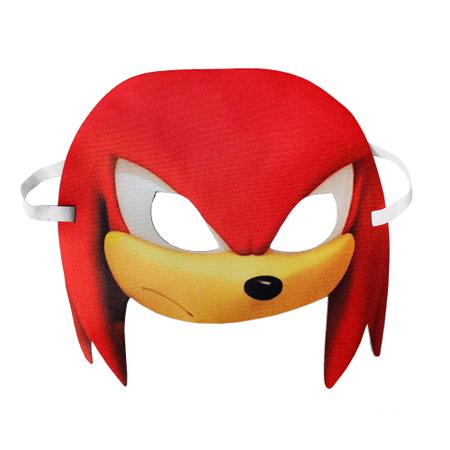 Fantasia Sonic Knuckles Echidna Infantil Com Máscara Longo na Americanas  Empresas