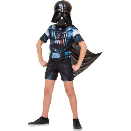 Imagem de Fantasia Star Wars Infantil Pvc Darth Vader P