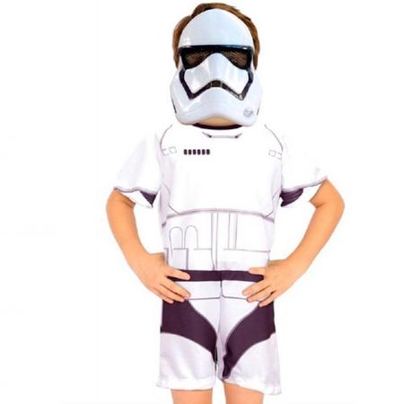 Imagem de Fantasia Star Wars Stormtrooper Infantil Curta Original Disney 1163
