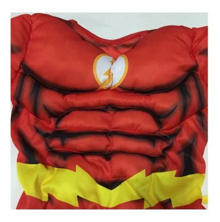 Imagem de Fantasia Super Herói Flash Infantil Luxo - Liga da Justiça