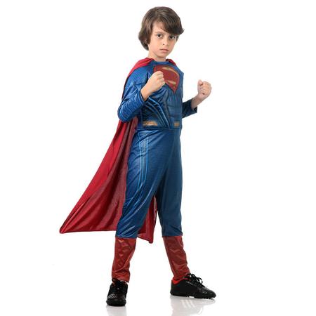 Imagem de Fantasia Super Homem Infantil Luxo - Liga da Justiça