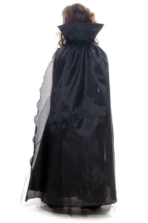 Fantasia Vampira Prata Halloween Infantil Vestido Luxo Capa - 7 Artes BrinQ  Fantasias