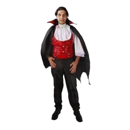 Fantasia Masculina Vampiro Adulto para Carnaval ou Halloween