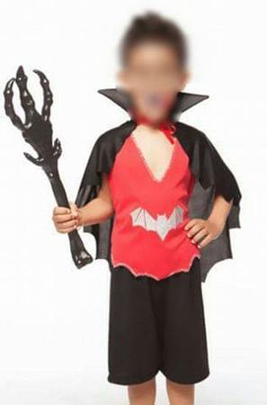 Fantasia Infantil Drácula Vampiro Halloween Cosplay - Cia Bebê