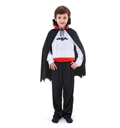 Conjunto Fantasia Infantil Unissex Vampiro - Bem vestir