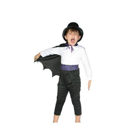 Imagem de Fantasia Vampiro Morcego Halloween Infantil