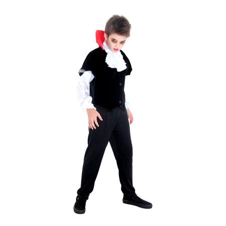 Fantasia Vampiro Infantil com Calça Halloween Masculino
