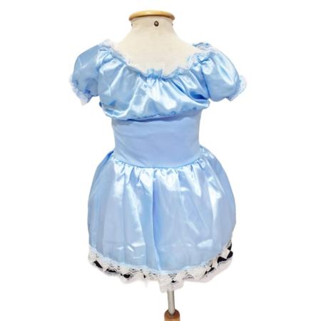 Imagem de Fantasia Vestido Azul Alicia Pais Maravilhas Infantil Festas
