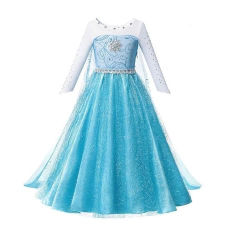 Vestido Elsa Frozen - Meu Vestidinho
