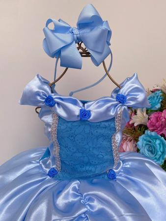 Vestido Infantil Princesa Cinderela Glitter Luxo Festa - Mariê - Vestido  Infantil - Magazine Luiza