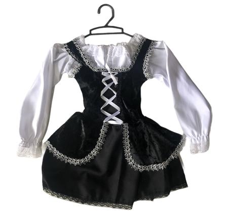 Fantasia Vestido Pirata Feminina Bebê Infantil