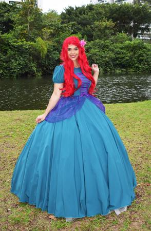 Fantasia da Princesa Ariel Adulto Completa Pequena Sereia em