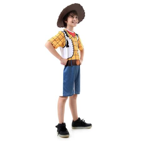 Imagem de Fantasia Woody Infantil Curto Original com Chapéu - Toy Story - Disney