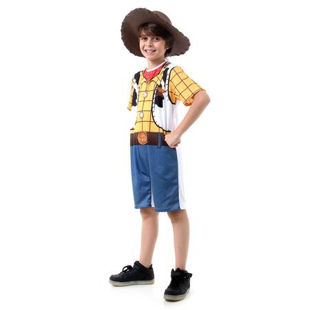 Imagem de Fantasia Woody Infantil Curto Original com Chapéu - Toy Story - Disney