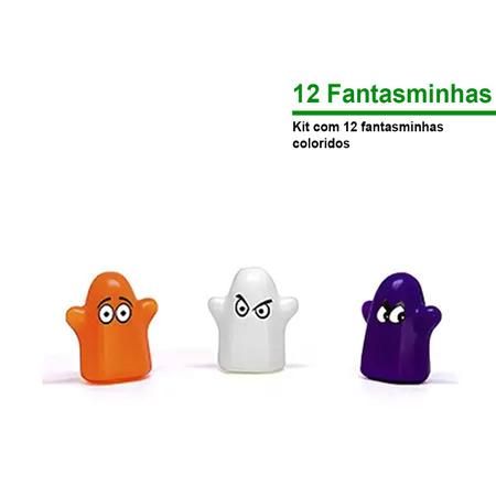 Imagem de Fantasma Kit Com 12 Colorido Para Mesa Festas Dia Das Bruxas