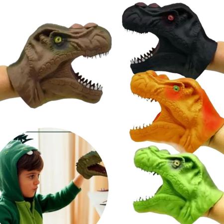 Fantoche Tiranossauro Rex Cabeça T-rex Brinquedo Infantil - Dupari