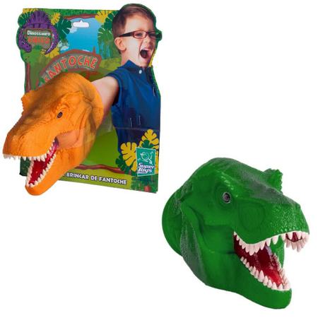 Fantoche Tiranossauro Rex Cabeça T-rex Brinquedo Infantil - Dupari