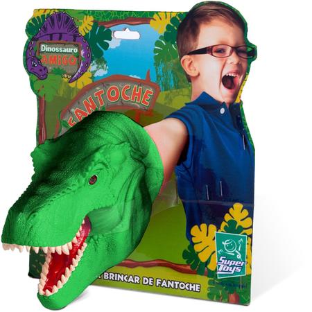 Fantoche Tiranossauro Rex Cabeça T-rex Brinquedo Infantil - Dupari