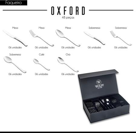 Imagem de Faqueiro 48 Peças Aço Inox Com Gift Box Oxford