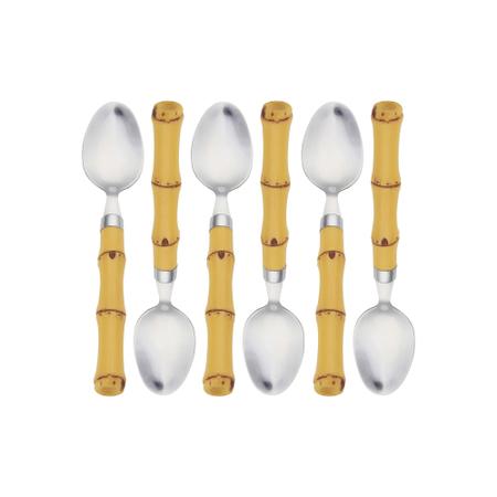 Imagem de Faqueiro De Aço Inox 24 Pcs Com Cabo De Plastico Bamboo