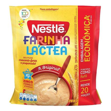 Imagem de Farinha Láctea Nestlé Tradicional 600g - Embalagem com 9 Unidades