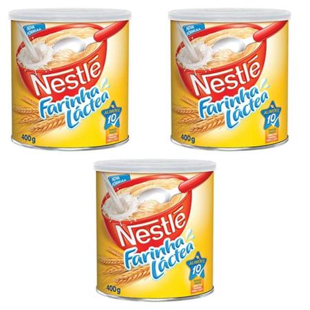 Imagem de Farinha Láctea Tradicional Nestlé 400G - Kit 03 Unidades