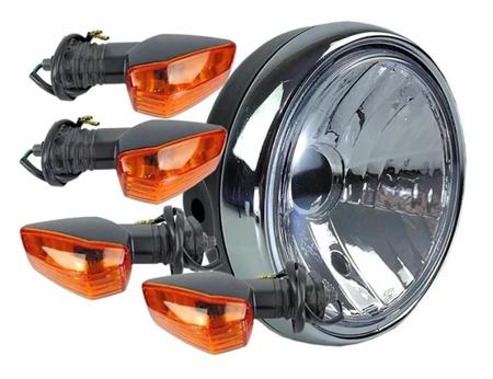 Farol Com Piscas Lente Laranja En 125 Yes Se De 2004 A 2012 - Sportive/Foco Imagem de Farol Com Piscas Lente Laranja En 125 Yes Se De 2004 A 2012