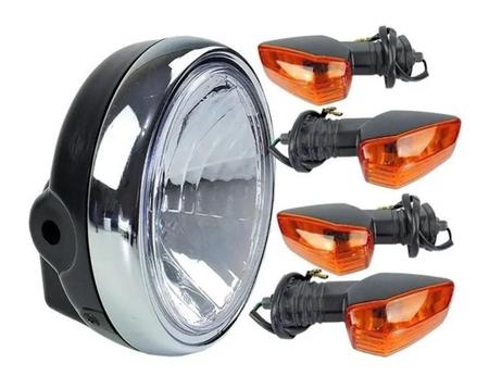 Farol Com Piscas Lente Laranja En 125 Yes Se De 2004 A 2012 - Sportive/Foco Imagem de Farol Com Piscas Lente Laranja En 125 Yes Se De 2004 A 2012