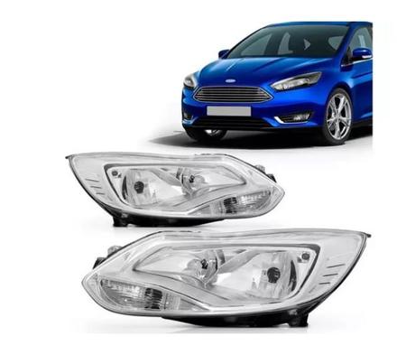 Imagem de Farol Ford Focus 2014 2015 2016 Máscara Cromada --ESCOLHA O LADO --