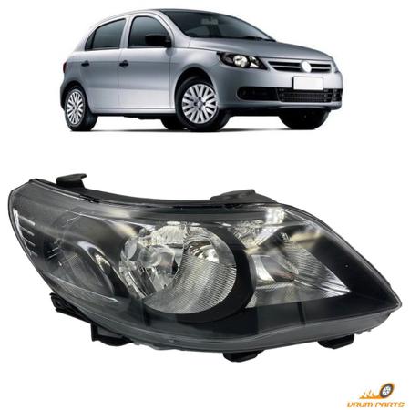 Imagem de Farol Gol Voyage Saveiro G5 2009 Á 2012 Masc Negra Duplo