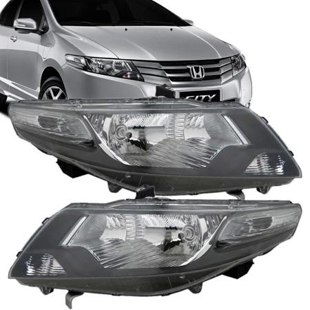 Imagem de Farol Honda City 2011 Mascara Negra