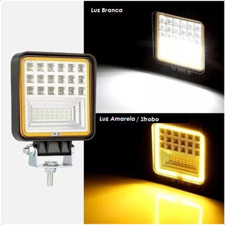 Farol Milha Auxiliar Seta Strobo 126w Âmbar Sinalização - Lelong Imagem de Farol Milha Auxiliar Seta Strobo 126w Âmbar Sinalização