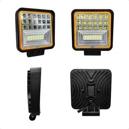 Farol Milha Auxiliar Seta Strobo 126w Âmbar Sinalização - Lelong Imagem de Farol Milha Auxiliar Seta Strobo 126w Âmbar Sinalização