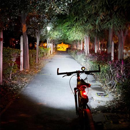 Imagem de Farol Sinalizador MX-L T6 Para Bike Bicicleta Cabeça Com Zoom Ajustável Recarregável Ampla - BM809