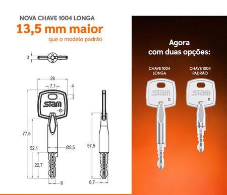 Jogo de Roseta para Trava Auxiliar Tetra 1001/1002/1004/1008 com parafuso  aparente Inox Stam