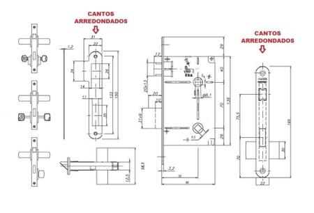 Imagem de Fechadura Banheiro 6521 St2 55mm Roseta Cromado Rd Lafonte