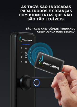 Fechadura Digital Biometria Tag Inteligente WiFi Automação