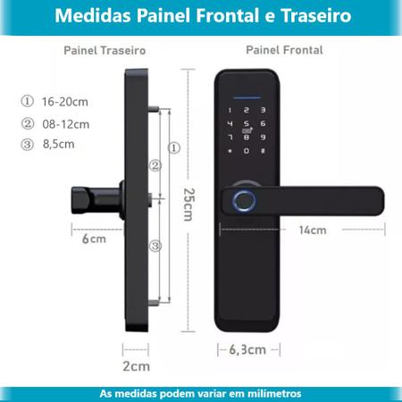 Imagem de Fechadura Digital Biométrica Eletronica Touch Biometria 