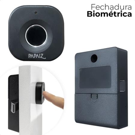 Imagem de Fechadura Digital Para Móveis C/ Biometria Digital Papaiz