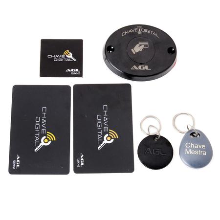 Imagem de Fechadura Eletrônica Ultra Card Com Chaves Convencional e Cartão De Acesso AGL