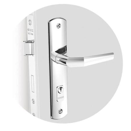 Fechadura Externa Soprano 711 Popline Larga Imagem de Fechadura Externa Soprano 711 Popline Larga