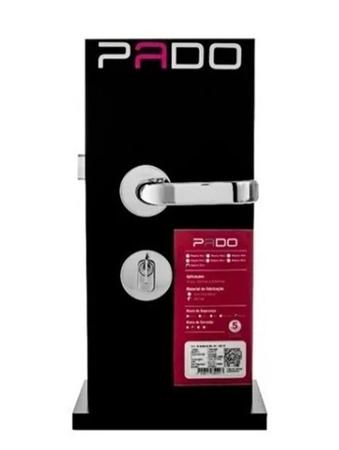 Fechadura Porta Externa Larga Cromada 55mm Pado 931-90e Cr Imagem de Fechadura Porta Externa Larga Cromada 55mm Pado 931-90e Cr