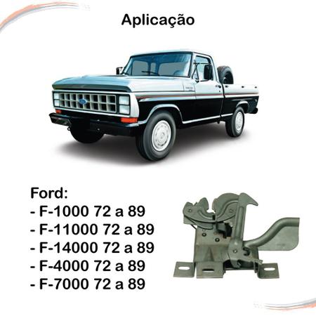 Fechadura superior capô f1000/f4000 1976 1977 1978 1979 - Paraná Auto Peças