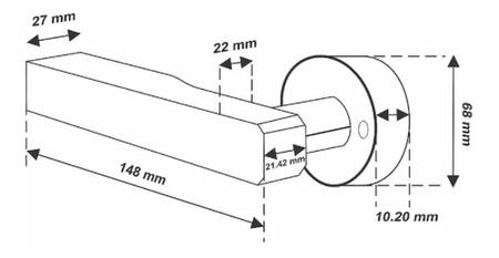 Imagem de Fechadura Tranca Eletrônica Biometria Digital Bluetooth N20