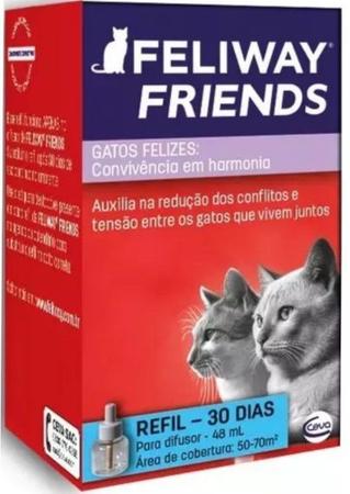 Imagem de Feliway Friends Ceva Refil 48 ml Para Difusor Elétrico